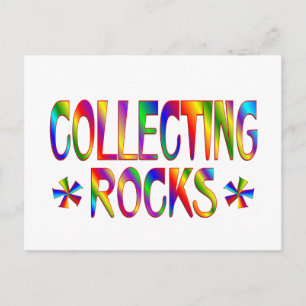 Collecting Rocks Postcard