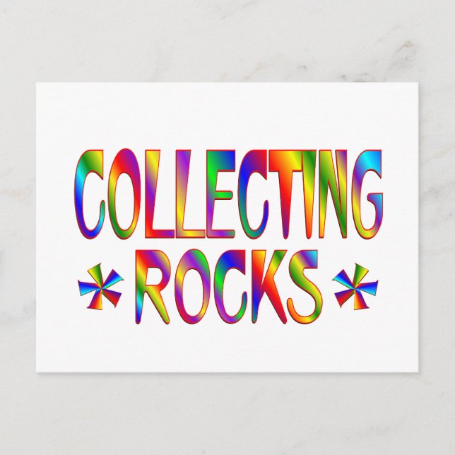 Collecting Rocks Postcard (Front)