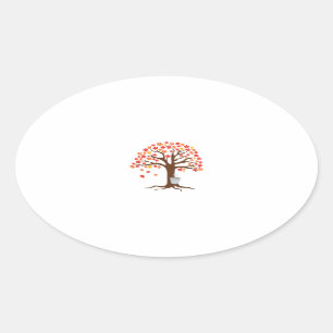 Collecting Syrup Oval Sticker