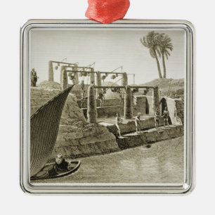 Collecting Water from the Nile, plate 6 from Volum Metal Tree Decoration