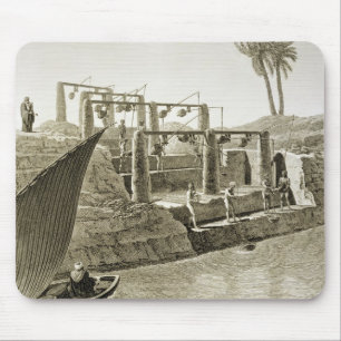 Collecting Water from the Nile, plate 6 from Volum Mouse Mat
