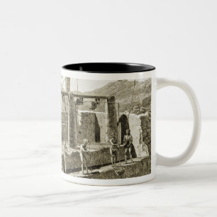 Collecting Water from the Nile, plate 6 from Volum Two-Tone Coffee Mug