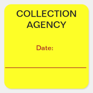 COLLECTION AGENCY Collections Sticker