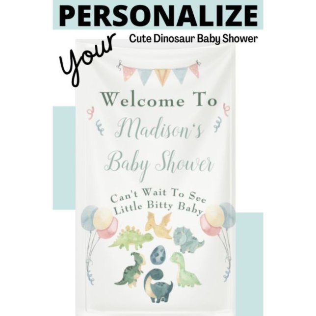 Personalized Dinosaur Baby Blanket – 30x40 Inch, Super Soft Fleece, Custom Name Blanket - View #2