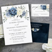Dusty Blue Champagne Ivory Bridal Shower Welcome Poster