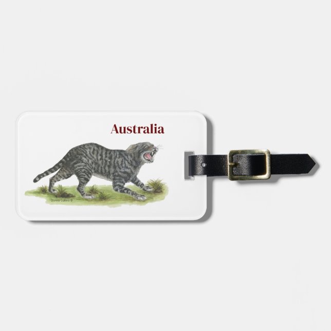 Collection Feral Cat Luggage Tag (Front Horizontal)