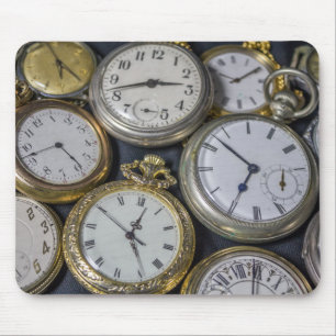 Collection of Antique Watches Mouse Mat