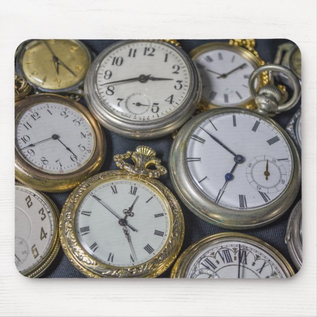 Collection of Antique Watches Mouse Mat (Front)