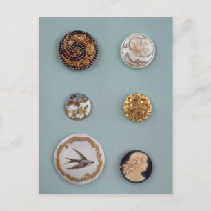 Collection of buttons postcard