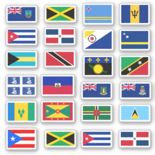 Collection of Caribbean flags