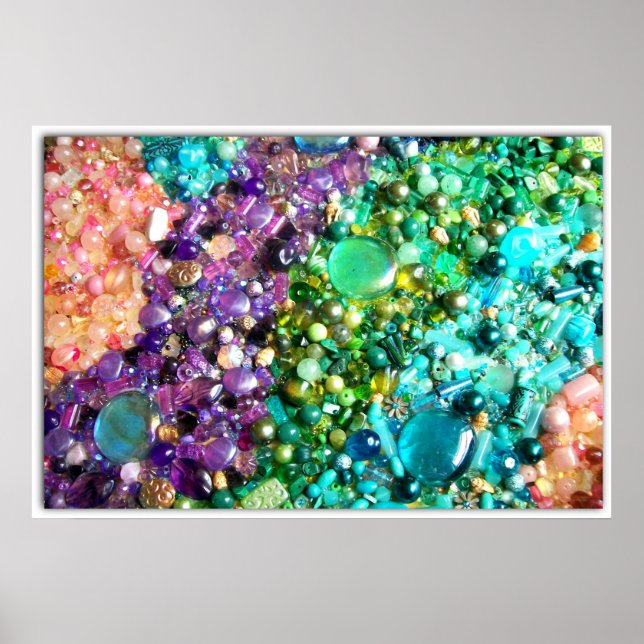 Collection of Colorful Beads Poster (Front)