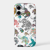 Collection Of Elephant In A Random Pattern
