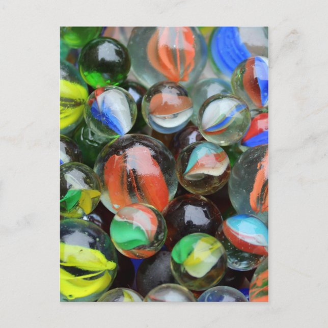 Collection of Glass Marbles Postcard (Front)