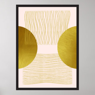  Collection of gold shapes Poster