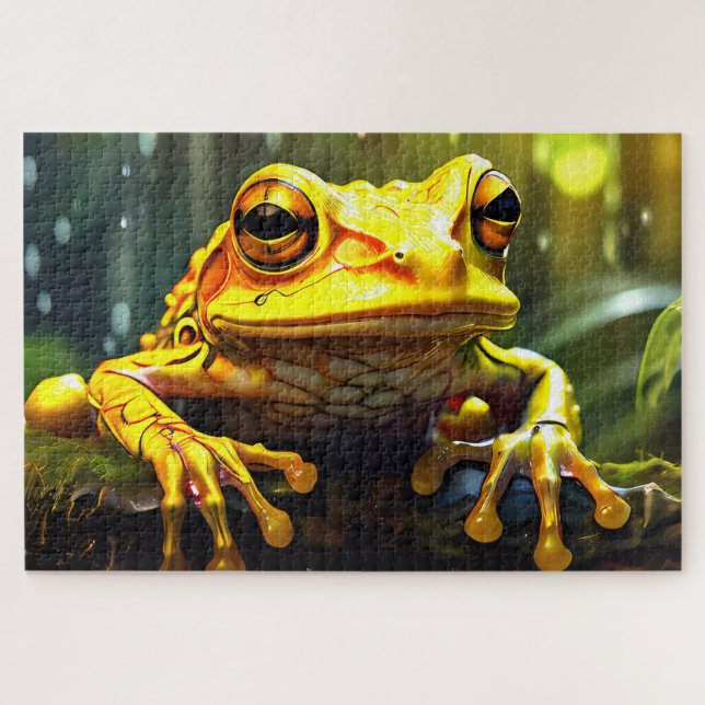 Collection of Jigsaw Puzzle Frogs of Costa Rica (Horizontal)