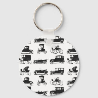 Collection of old and classic cars key ring