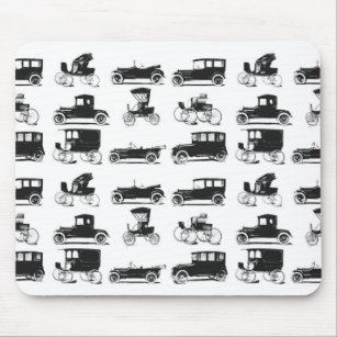 Collection of old and classic cars mouse mat