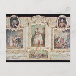 Collection of six miniatures postcard