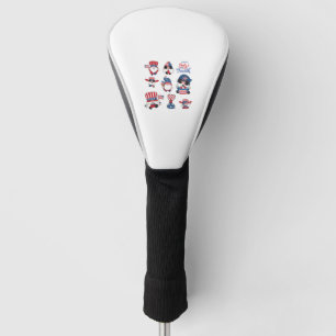 Collection of th of July Gnomes Golf Head Cover