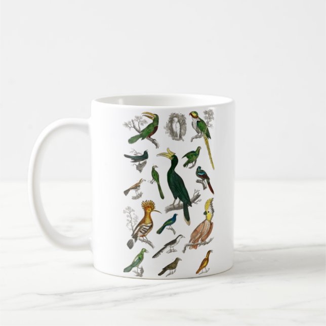 Collection of various birds  coffee mug (Left)