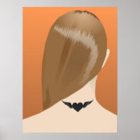 Collection Of Woman Neck Tattoo Art Print, No 1/10