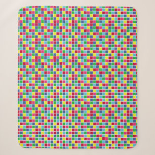Collection vintage background design with colorful sherpa blanket