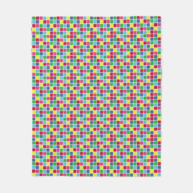 Collection vintage background design with colourfu fleece blanket (Front)