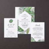 Wild Tropical Palm Bridal Shower Welcome Poster (Personalise this independent creator's collection.)