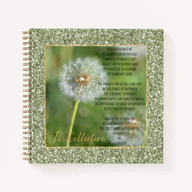 Collective Poem (written by me)     Notebook (Front)