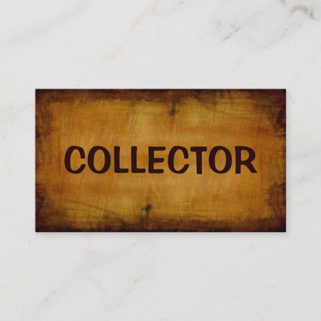 Collector Antique Business Card (Front)