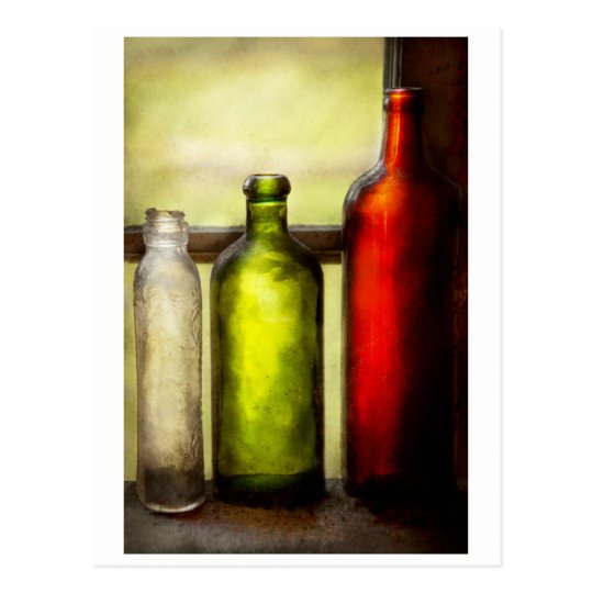 Collector - Bottles - Still life of three bottles Postcard
