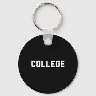 College' 80s Party House Movie  College Key Ring