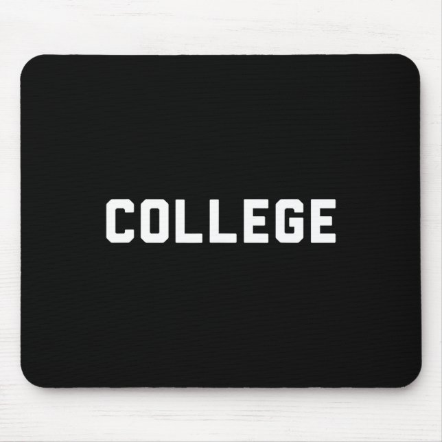 College' 80s Party House Movie  College Mouse Mat (Front)
