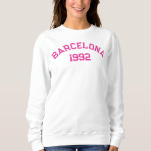 College - Barcelona - Pink Sweatshirt