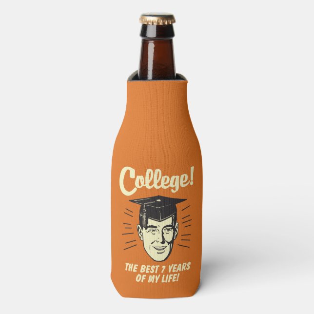 College: Best 7 Years Of My Life Bottle Cooler (Bottle Front)