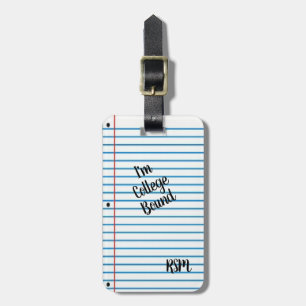 College Bound Luggage Tag
