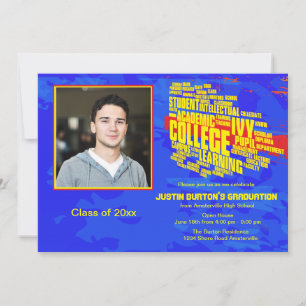 College Bound Photo Graduation Invitation