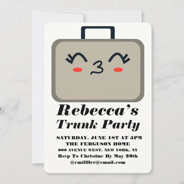 College Bound Trunk Party Invitation (Front)