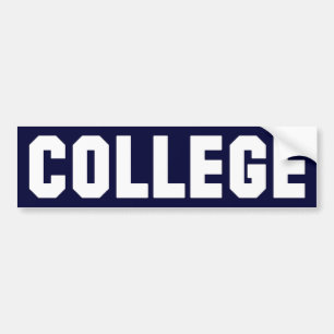 COLLEGE Bumper Sticker
