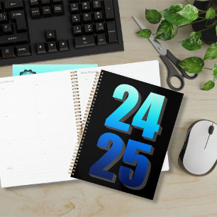 College Business Blue and black 2024 2025 personal Planner