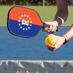 College Colors and Stars Signature Pickleball Paddle