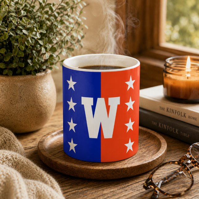 College Colours Royal Blue & Orange Coffee Mug (Creator Uploaded)