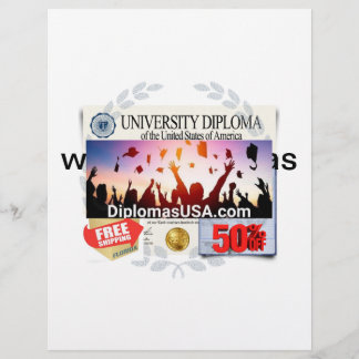 college diplomas or high school diploma letterhead