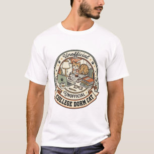 College Dorm Cat College Dorm Cat Vintage Vector A T-Shirt