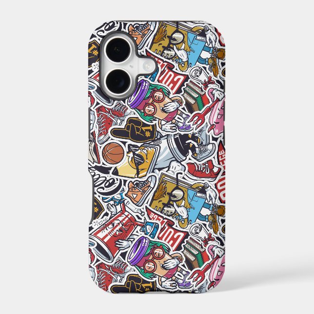 College Dynamic Art Urban Graffiti pattern (Back)