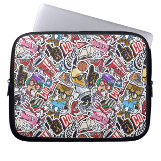 College Dynamic Art Urban Graffiti pattern Laptop Sleeve