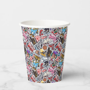 College Dynamic Art Urban Graffiti pattern Paper Cups