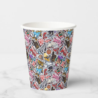 College Dynamic Art Urban Graffiti pattern Paper Cups