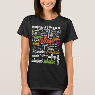 College Education Word Cloud patterns T-Shirt