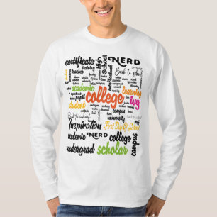 College Education Word Cloud patterns T-Shirt